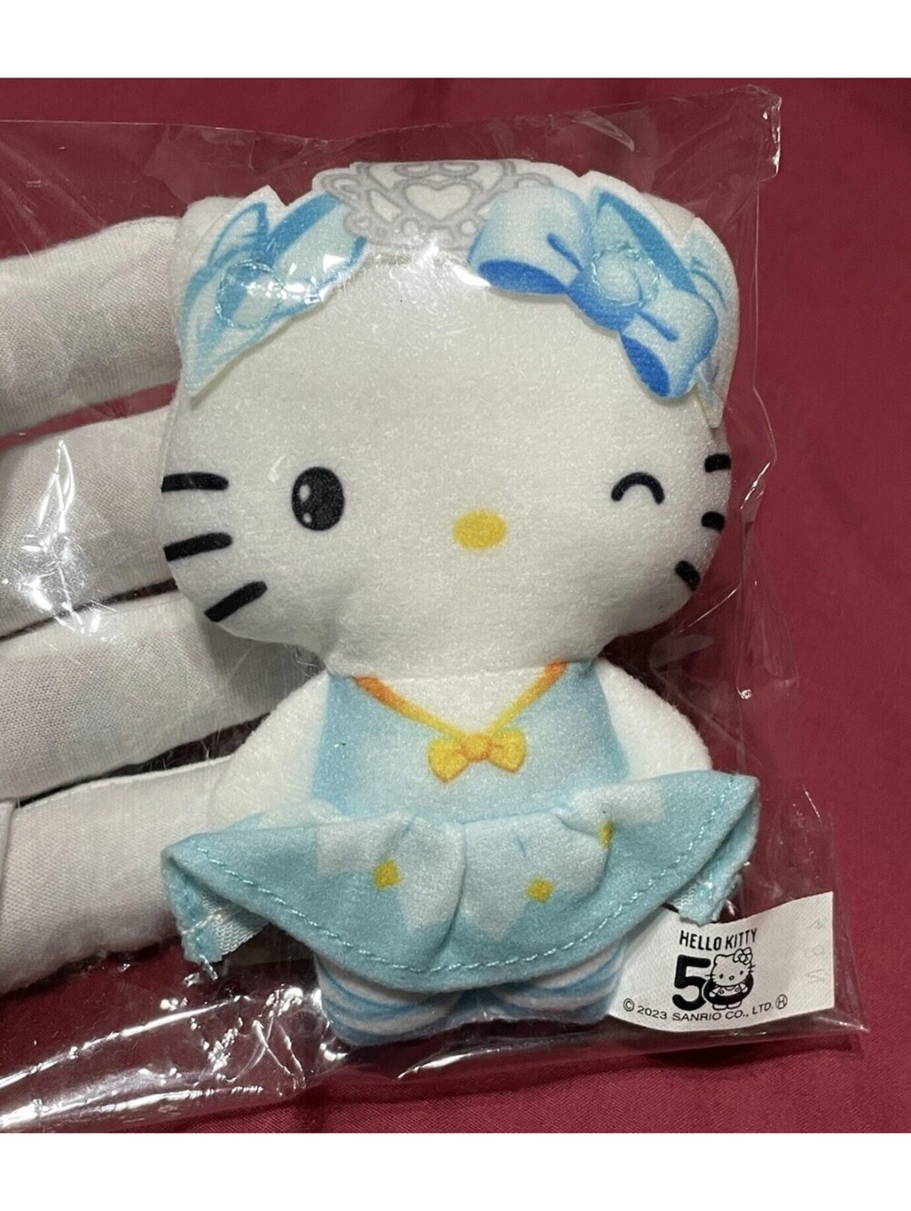 Ballet Blue Dress Happy Set 50th McDonald's Limited Plush Hello Kitty 23' Japan